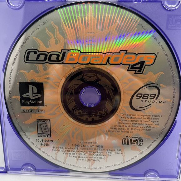 Cool Boarders 4 (Sony PlayStation 1) PS1 Disc Only - WITH TRACKING - Picture 2 of 4